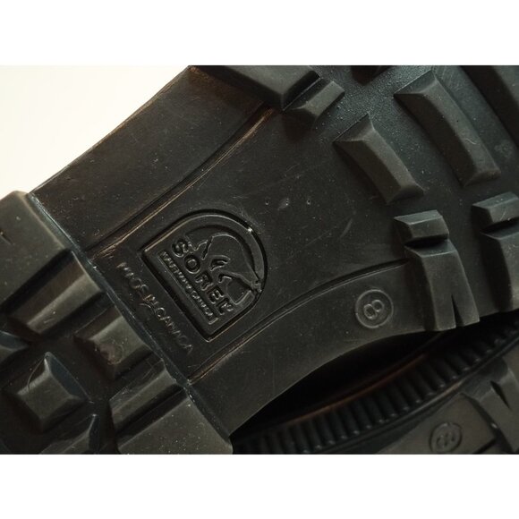 Sorel Black Felt Lined Black Faux Fur Snow Boots, Size 8 (US) - Picture 9 of 10